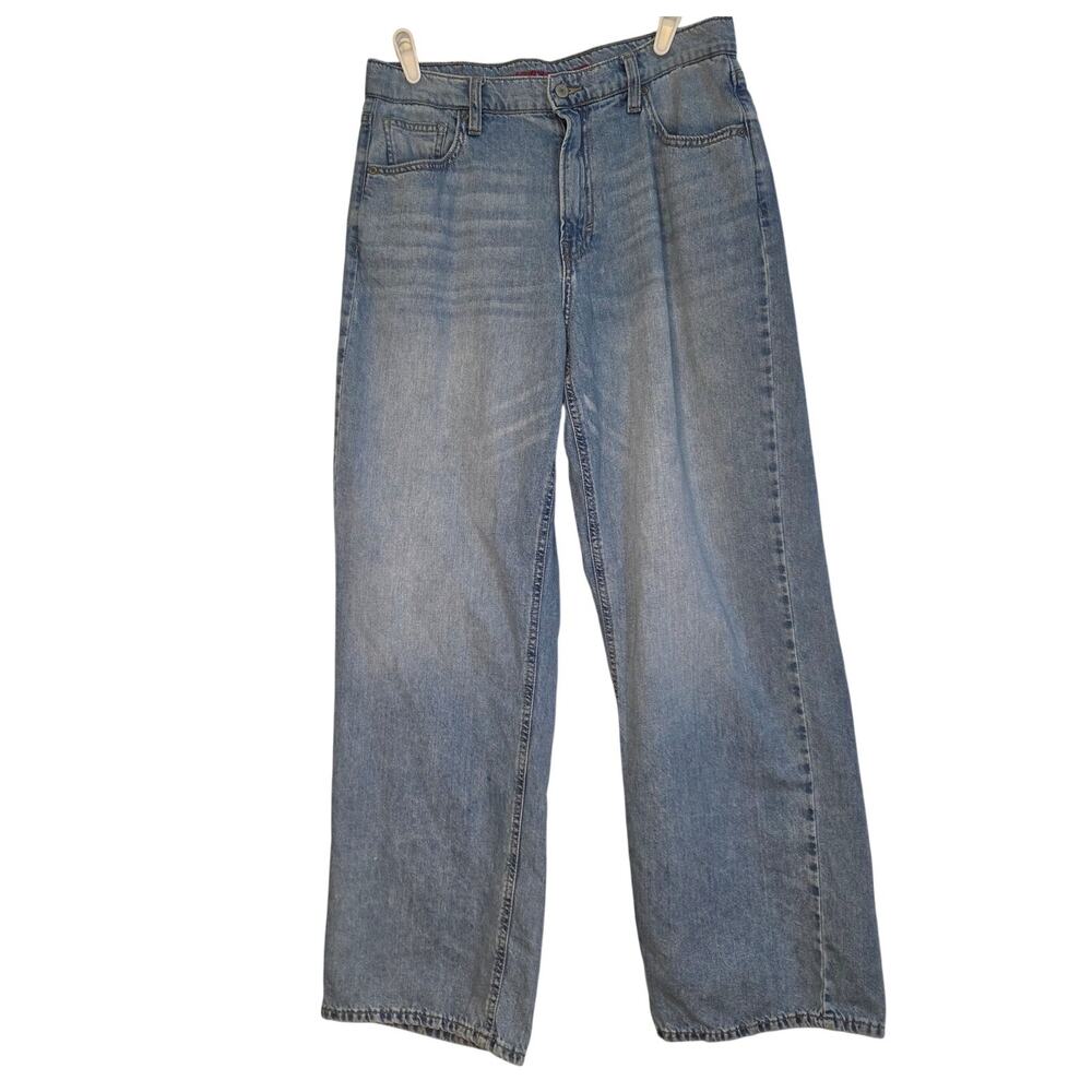Lucky Brand Wide Leg High Rise Jeans light wash size 10/30R